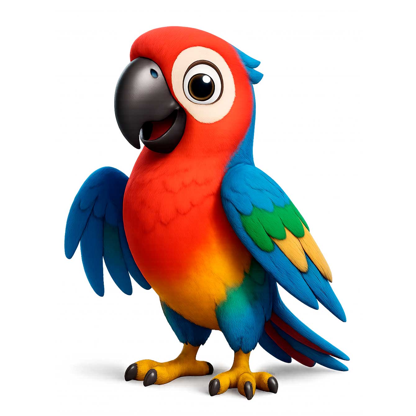 Arara – Mascote de Loja de Tintas